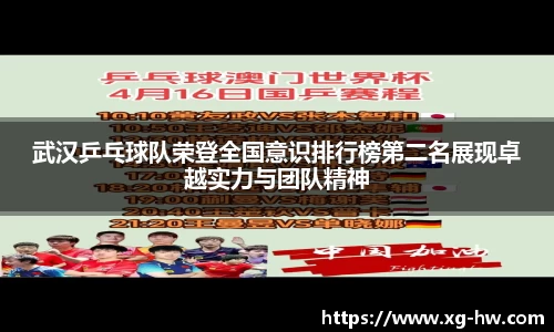 武汉乒乓球队荣登全国意识排行榜第二名展现卓越实力与团队精神